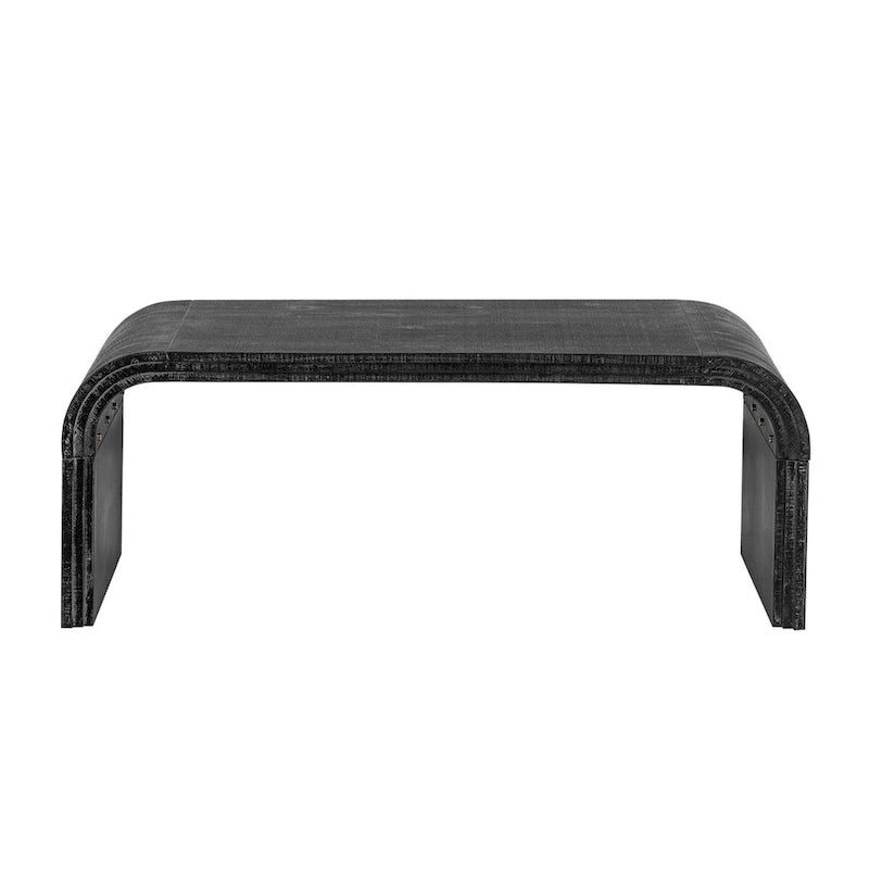 Table basse minimaliste au design Art déco incurvé