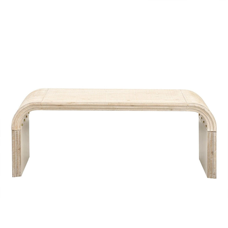 Table basse minimaliste au design Art déco incurvé