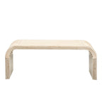 Table basse minimaliste au design Art déco incurvé
