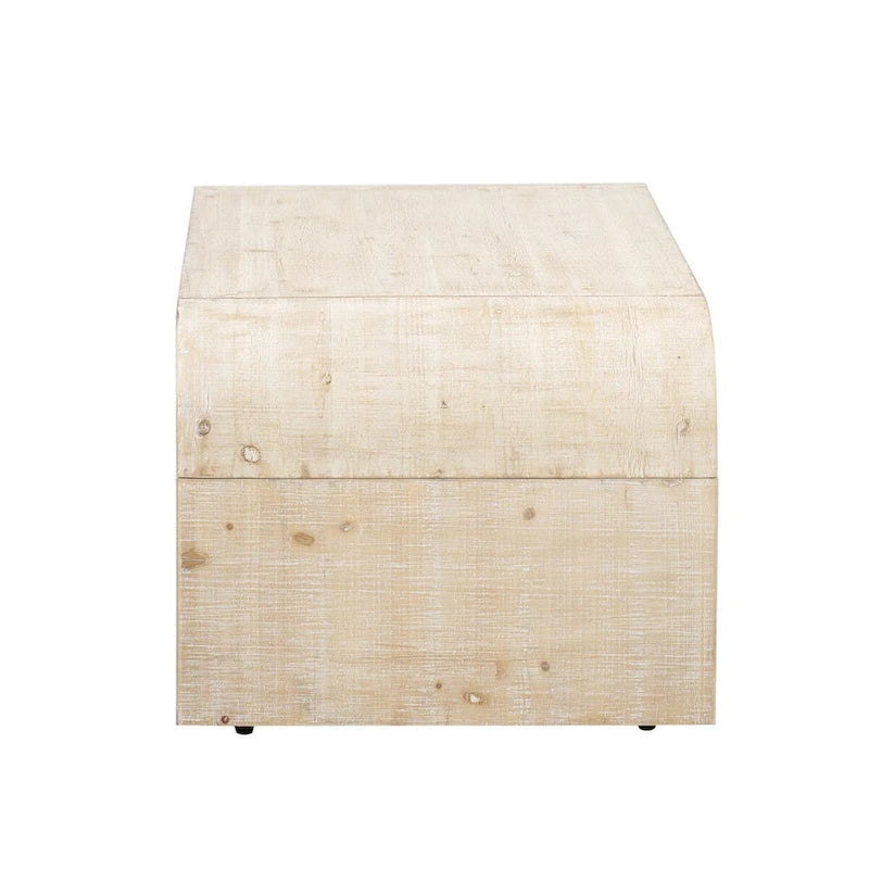 Table basse minimaliste au design Art déco incurvé