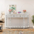 Console moderne avec 4 tiroirs et 1 étagère