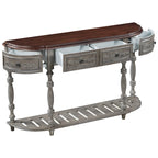 Console moderne avec 4 tiroirs et 1 étagère