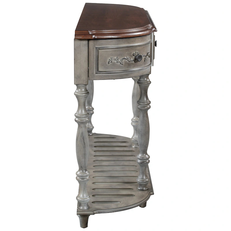 Console moderne avec 4 tiroirs et 1 étagère