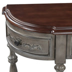 Console moderne avec 4 tiroirs et 1 étagère