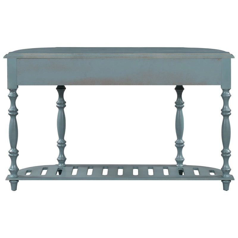 Console moderne avec 4 tiroirs et 1 étagère
