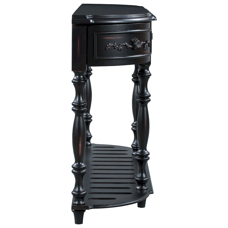 Console moderne avec 4 tiroirs et 1 étagère