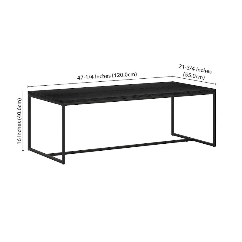 Table basse rectangulaire large Boone 47