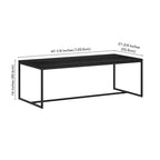 Table basse rectangulaire large Boone 47