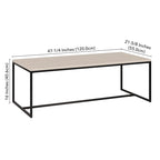 Table basse rectangulaire large Boone 47