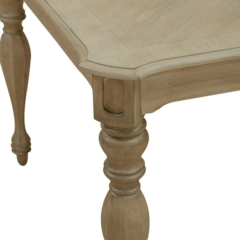 Ensemble de 7 pièces table rectangulaire Weathered Bisque Magnolia Manor