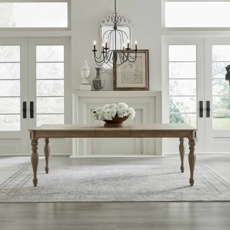 Ensemble de 7 pièces table rectangulaire Weathered Bisque Magnolia Manor