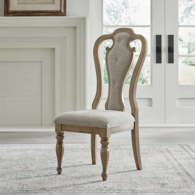 Ensemble de 7 pièces table rectangulaire Weathered Bisque Magnolia Manor