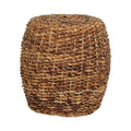 Table d'appoint Naomi en abaca tressé par East at Main - 19x19x19
