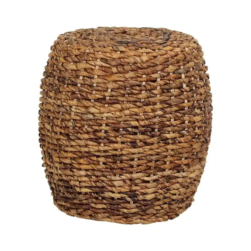 Table d'appoint Naomi en abaca tressé par East at Main - 19x19x19