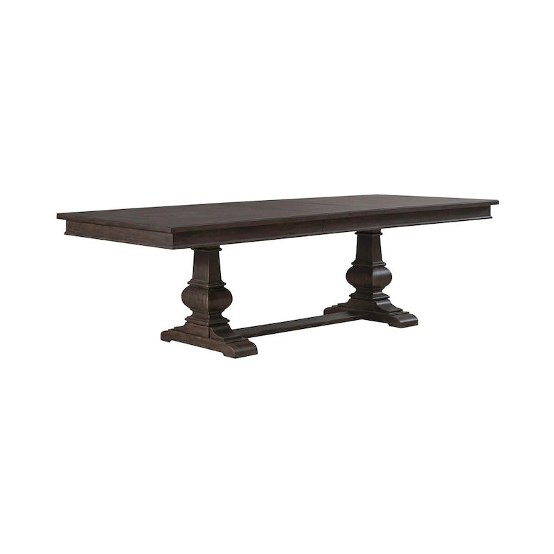 Table de salle à manger en chêne marron Paradise Valley - Diverses options de taille