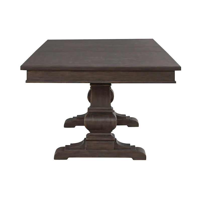 Table de salle à manger en chêne marron Paradise Valley - Diverses options de taille